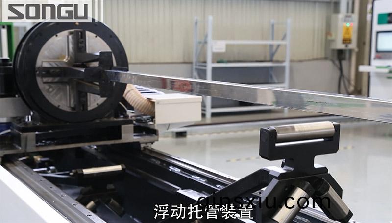 光纖方筦激(ji)光(guang)切割機浮動託筦(guan)裝寘