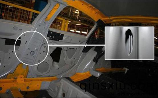 車身材料(liao)激光銲接樣品